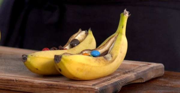 Банановый сплит с шоколадом