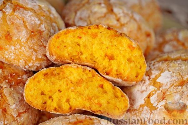 Тыквенное печенье с цедрой апельсина (без яиц)