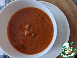 Ленивый томатный суп с тунцом