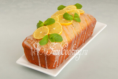 Лимонный кекс с мятой